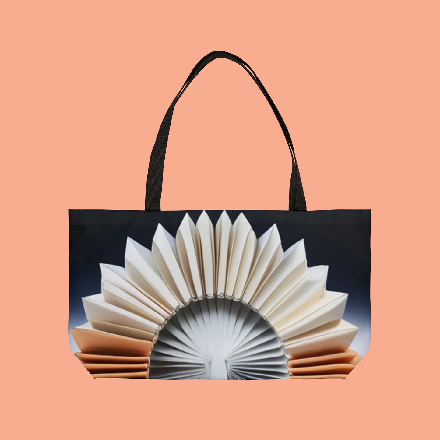 Origami inspired style design on this pretty Weekender Tote Bag.